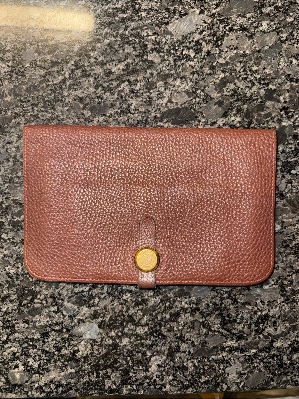 Hermes Dogon GM Clemence Gold Hardware, Square D stamp